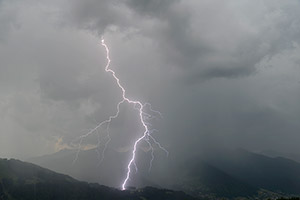 Coup de foudre sur le massif du Chablais